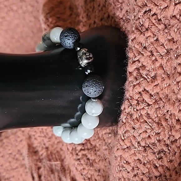 Marble Buddha Bracelet - Picture 1 of 3